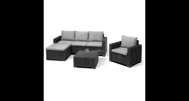 Moorea loungeset 3 zits antraciet